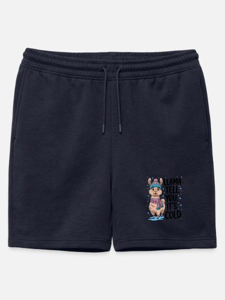 Llama Tell You It's Cold - Mens' Premium Organic Sweatshorts - navy