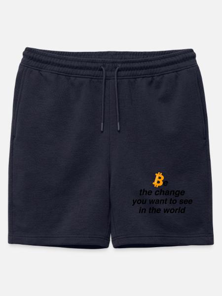 Be the change - Männer Premium Organic Sweatshorts - Navy