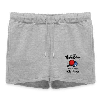 Table tennis - Women’s Premium Organic Sweatshorts - heather grey - Front - AI Model Female 172 light (172cm)