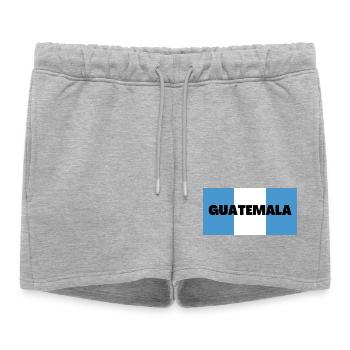 Guatemala dans Les couleurs du drapeau guatémaltèque - Short de survêtement femme premium - gris chiné - Devant - AI Model Female 172 light (172cm)