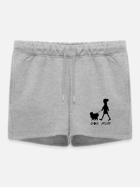 Dog Mum - Women’s Premium Organic Sweatshorts - heather grey