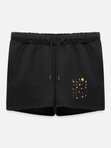 Source - Short de survêtement femme premium - noir