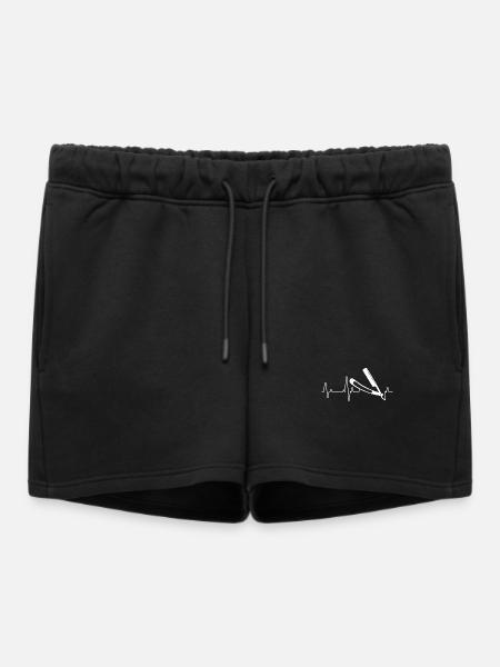 barber - Women’s Premium Organic Sweatshorts - black