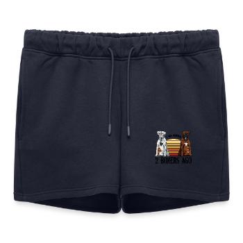 boxer - Women’s Premium Organic Sweatshorts - navy - Front - AI Model Female 172 light (172cm)