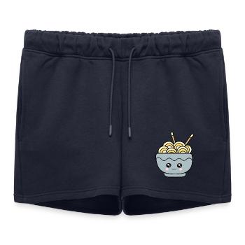 Ramen Noodles Japan Cuisine - Women’s Premium Organic Sweatshorts - navy - Front - AI Model Female 172 light (172cm)