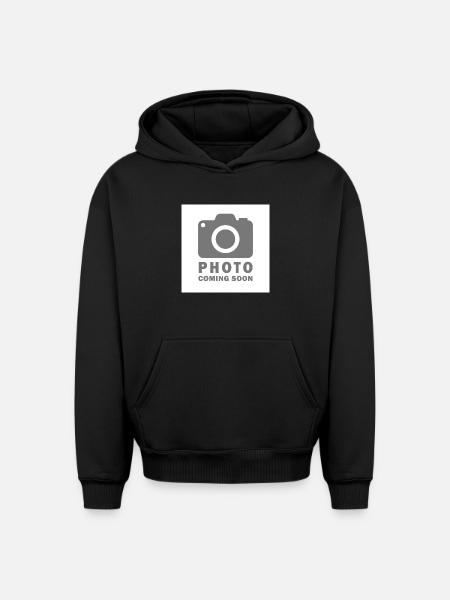photo coming soon - Oversized Heavyweight Unisex Hoodie - black