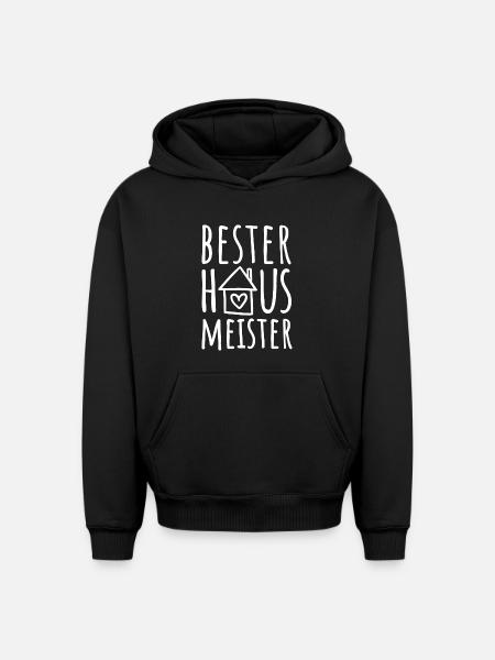 Bester Hausmeister - Oversized Heavyweight Unisex Hoodie - Schwarz