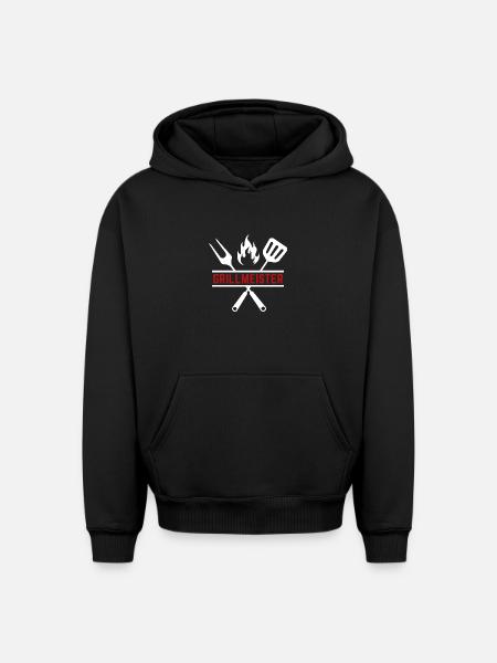 grillmeister - Oversized Heavyweight Unisex Hoodie - Schwarz