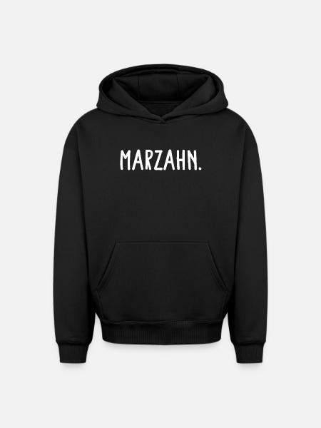 Marzahn Berlin Bezirk Fancy - Oversized Heavyweight Unisex Hoodie - Schwarz