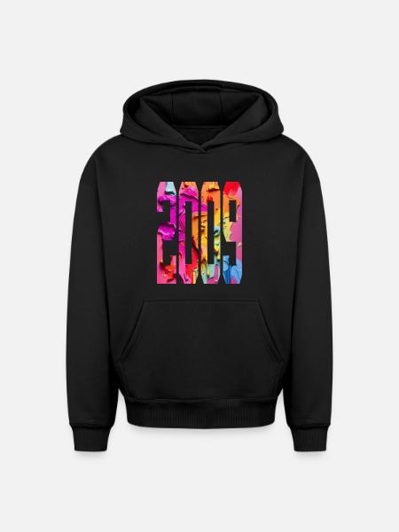 BUNT 17TH BIRTHDAY 2009 - Oversized Heavyweight Unisex Hoodie - black