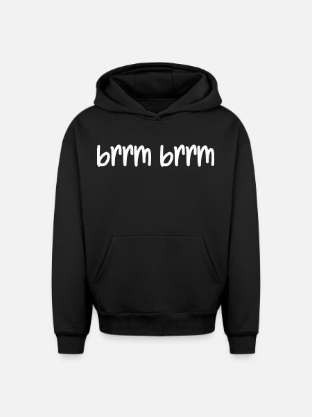 brrm brrm - Oversized Heavyweight Unisex Hoodie - black