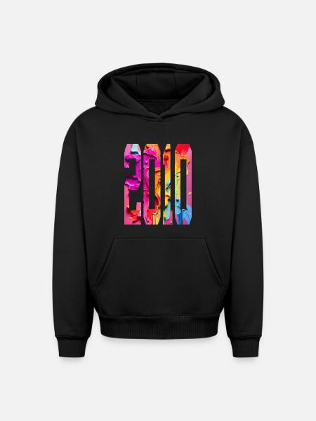 BUNT 16E ANNIVERSAIRE 2010 - Sweat à capuche unisexe oversize épais SPREAD - noir