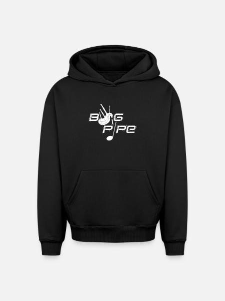 Dudelsack - Oversized Heavyweight Unisex Hoodie - Schwarz