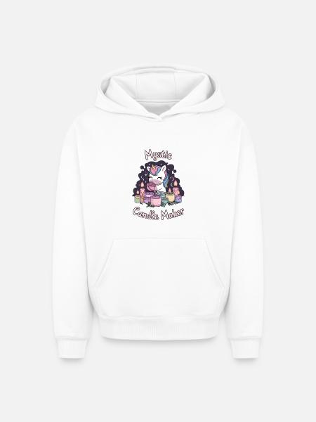 Mystic Candle Maker. - Oversized Heavyweight Unisex Hoodie - white