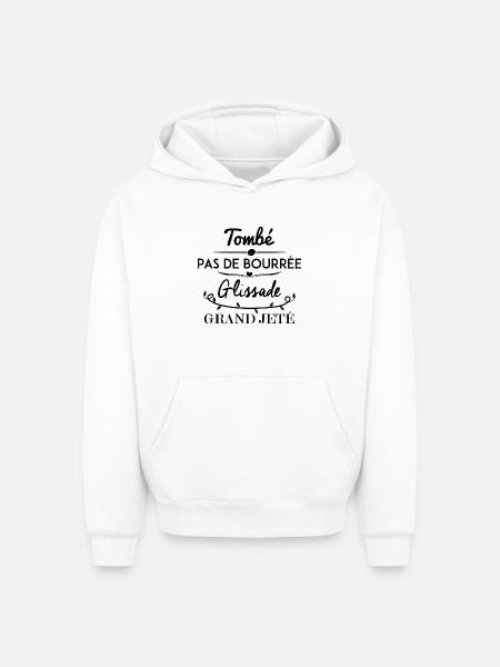 Ballett Spruch - Oversized Heavyweight Unisex Hoodie - Weiß