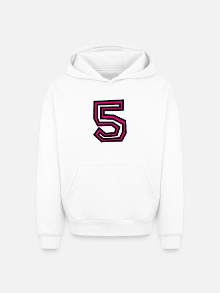 5 - Oversized Heavyweight Unisex Hoodie - white