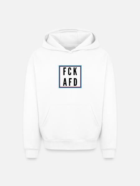 AFD Nein Danke! - Oversized Heavyweight Unisex Hoodie - Weiß