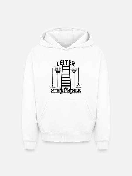 LEITER DES RECHENZENTRUMS - Oversized Heavyweight Unisex Hoodie - Weiß