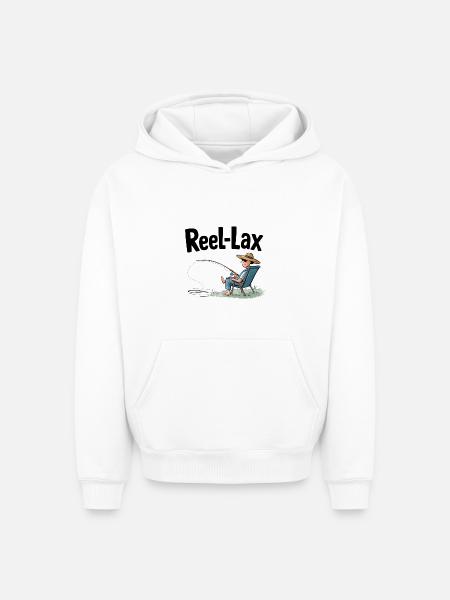 Reel laxiste - Sweat à capuche unisexe oversize épais SPREAD - blanc