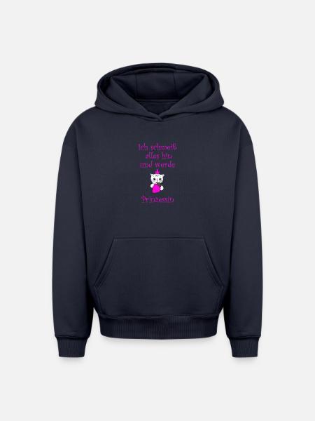 Prinzessin - Oversized Heavyweight Unisex Hoodie - Navy