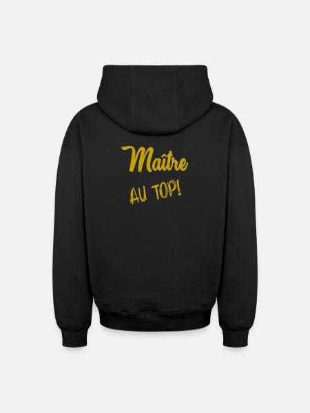MASTER. MASTER - Oversized Heavyweight Unisex Zip Hoodie - black