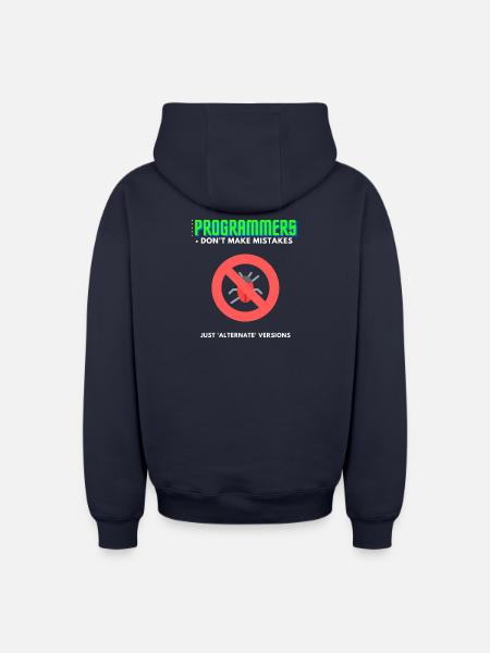 Programmierer Debugging T-Shirt Herren - Oversized Heavyweight Unisex Zip Hoodie - Navy