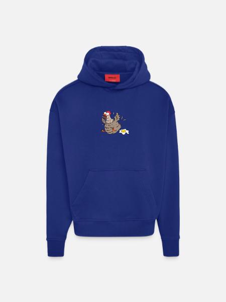 Funny chicken - Hoodie- made by SPREAD  - Iconic Blue