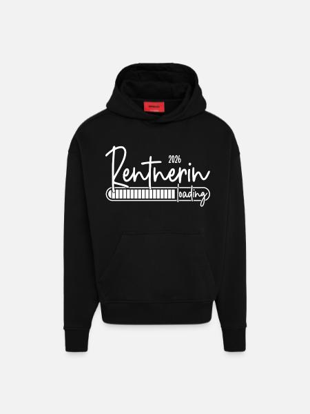 Rentnerin 2026 Loading - Hoodie- made by SPREAD - SOLID BLACK