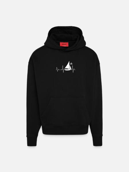 Segeln - Hoodie- made by SPREAD  - SOLID BLACK