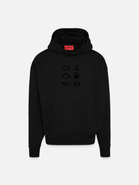 Autolichter - Hoodie- made by SPREAD  - SOLID BLACK