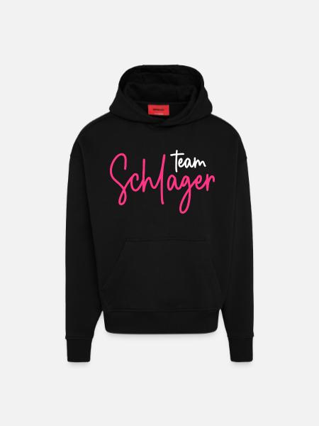 Team Schlager - Hoodie- made by SPREAD  - SOLID BLACK