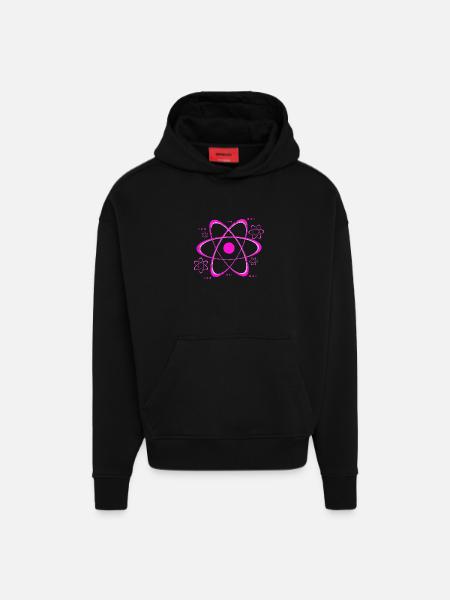 Physiker - Hoodie- made by SPREAD  - SOLID BLACK