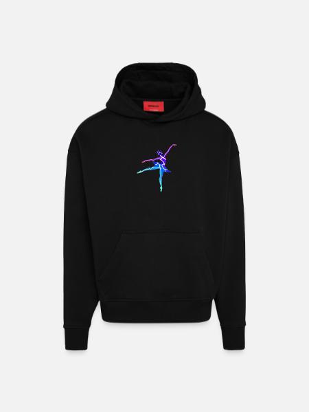 Danseur - Sweat à capuche bio épais oversize fabriqué en UE - SOLID BLACK