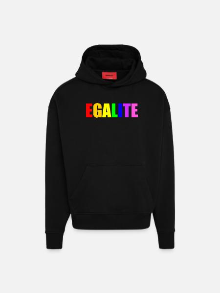 Equality - Hoodie- made by SPREAD - SOLID BLACK