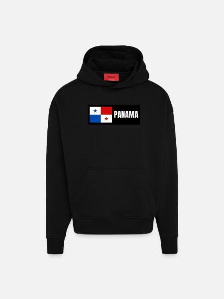 Panama Flagge - Hoodie- made by SPREAD - SOLID BLACK