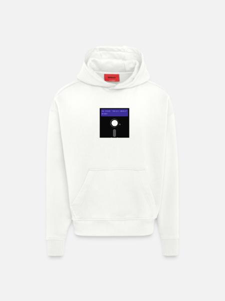 floppy disk - Hoodie- made by SPREAD - OFF WHITE
