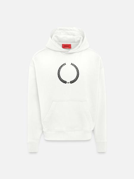 Laurel Wreath Vintage Award Badge Frame Vector - Hoodie- made by SPREAD - OFF WHITE