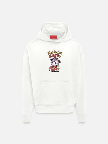 Magical Hero! - Hoodie- made by SPREAD - OFF WHITE