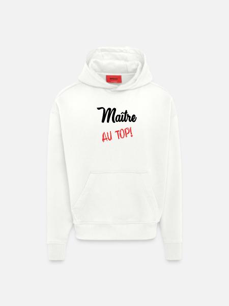 MASTER. MASTER - Hoodie- made by SPREAD - OFF WHITE