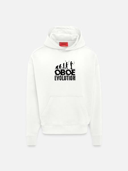 hautbois - Sweat à capuche bio épais oversize fabriqué en UE - OFF WHITE