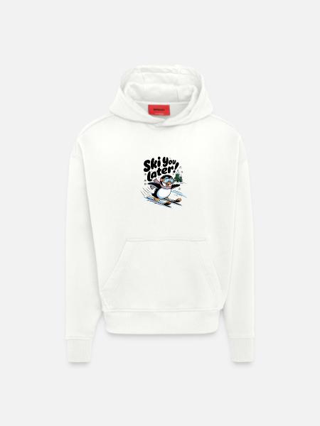 Ski You Later - Hoodie- made by SPREAD - OFF WHITE