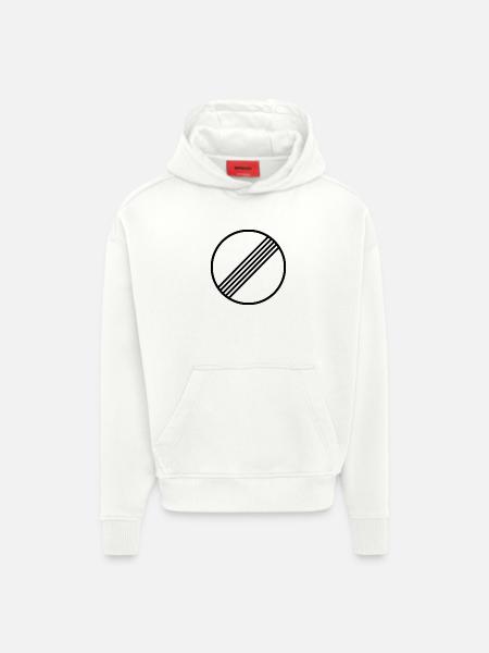 UNLIMITED MOTORWAY GERMANY - Hoodie- made by SPREAD  - OFF WHITE