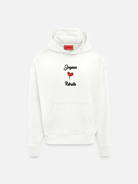 RETIREMENT - Hoodie- made by SPREAD  - OFF WHITE