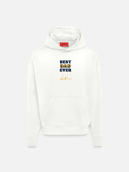 best dad ever - Hoodie- made by SPREAD  - OFF WHITE