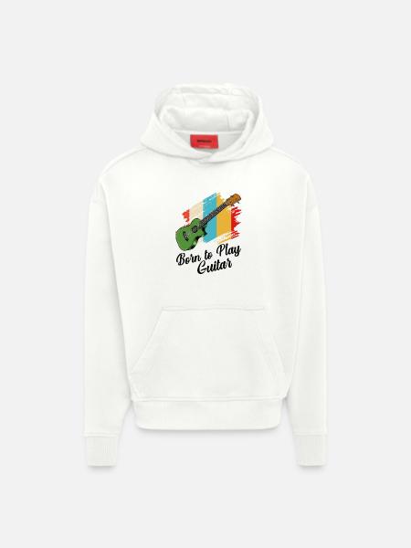 Gitarre - Hoodie- made by SPREAD - OFF WHITE