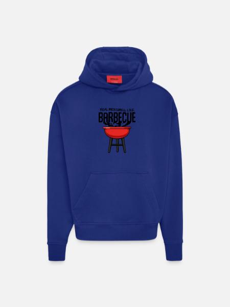 Red Kettle Grill Illustration - Sweat à capuche bio épais oversize fabriqué en UE - OFF WHITE