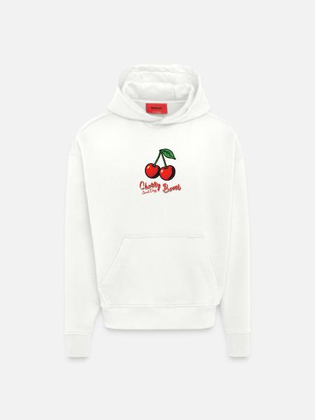 Kirsch-Mädchen - Hoodie- made by SPREAD  - OFF WHITE