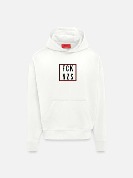 Fuck Naz*s - Hoodie- made by SPREAD - OFF WHITE