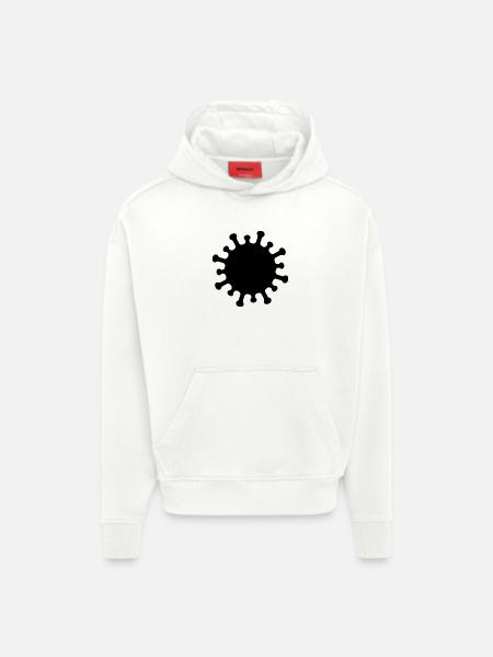 Corona-Virus-Symbol - Hoodie- made by SPREAD - OFF WHITE
