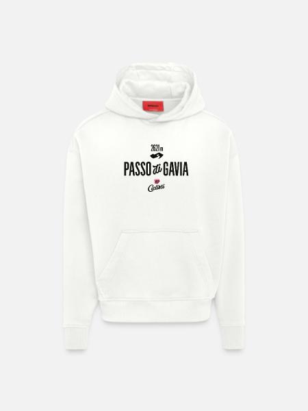 Gavia Pass - Hoodie- made by SPREAD  - OFF WHITE